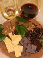 Wein und Schokolade